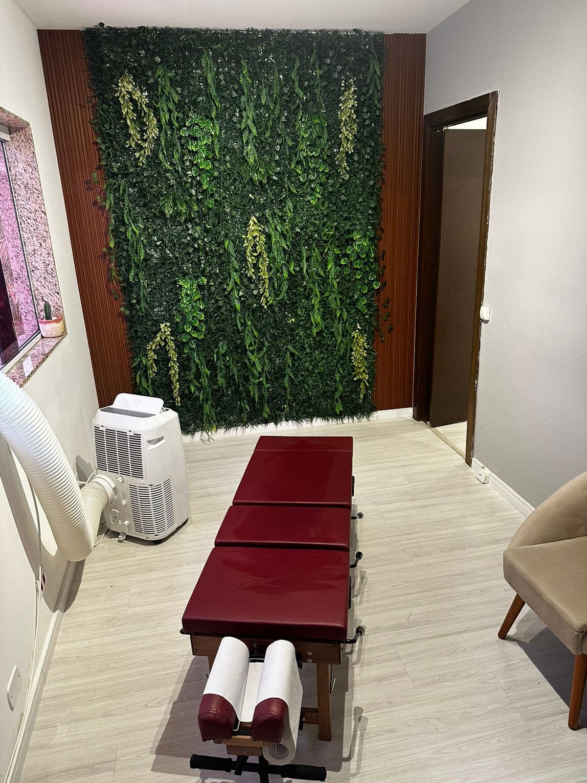 Foto da sala de quiropraxia